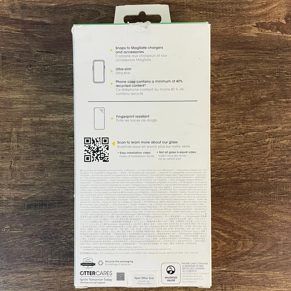 OtterBox Symmetry Series Clear Case Premium Glass Bundle iPhone 16 Pro MagSafe